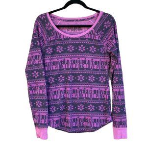 PINK Victoria's Secret Thermal Long Sleeve Sleep Pajama Top